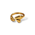 Double Heart Ring | Gold